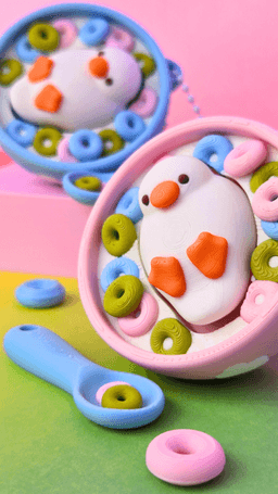 Coffebara & Cereal Ducky Clickers 3d model