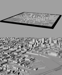 DES MOINES, Skyline 3D map 3d model