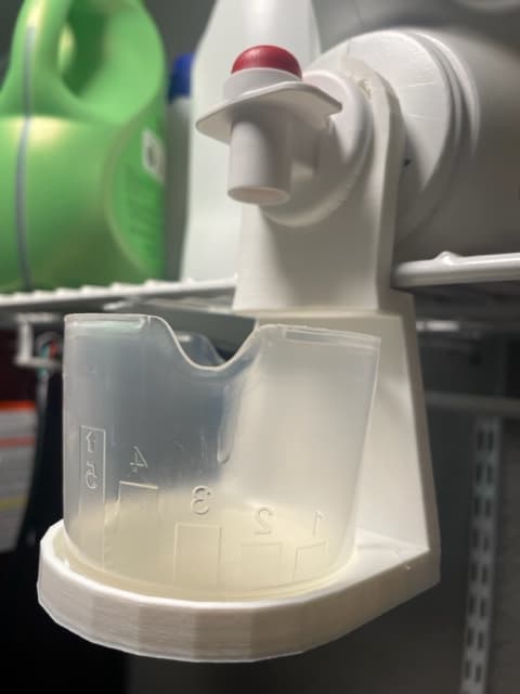 Laundry Detergent Drip Tray and Cup Holder 3d model