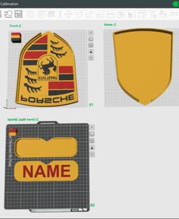 Porsche Sign – LED Strip Compatible 3d model