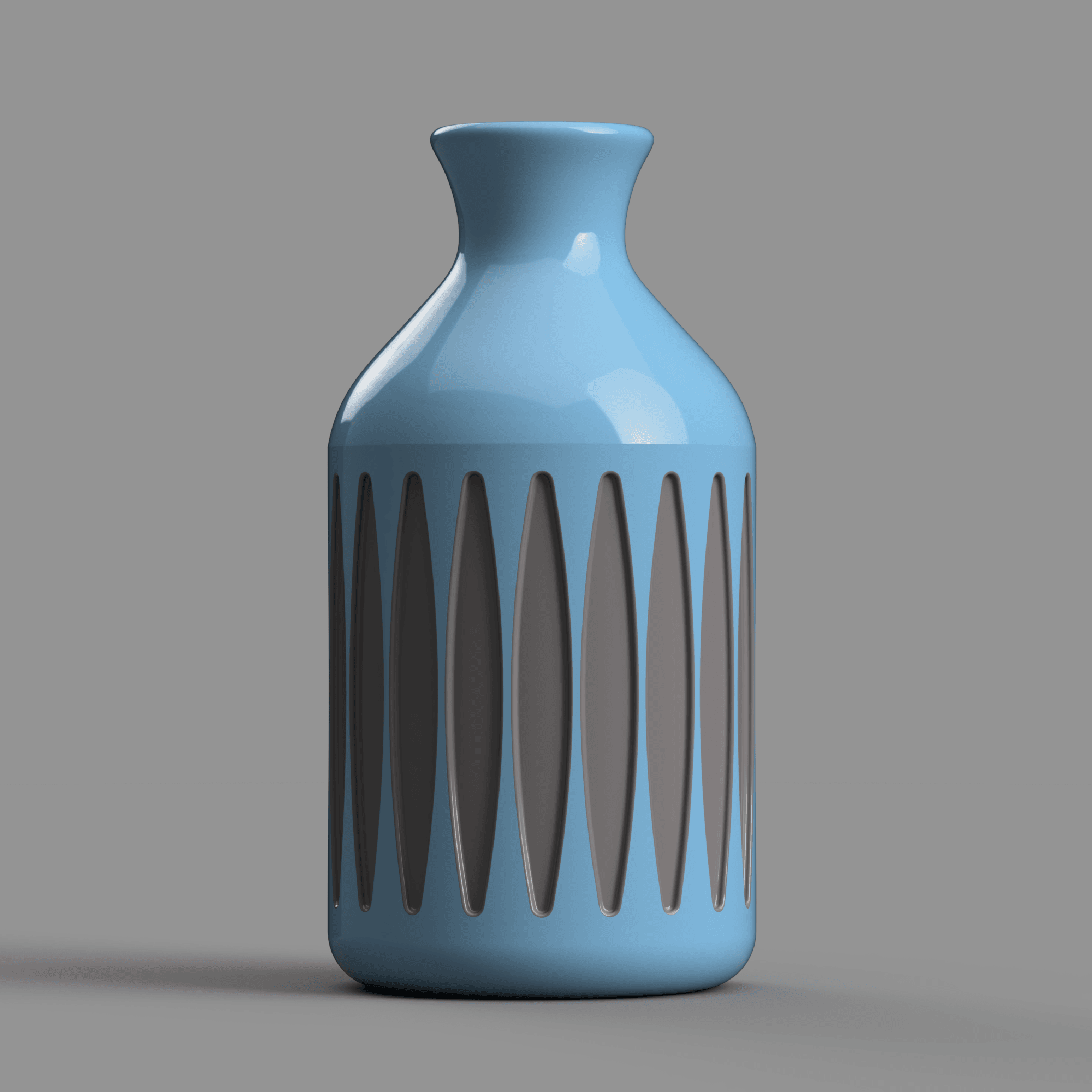Faceted Bottle Vase 3d model
