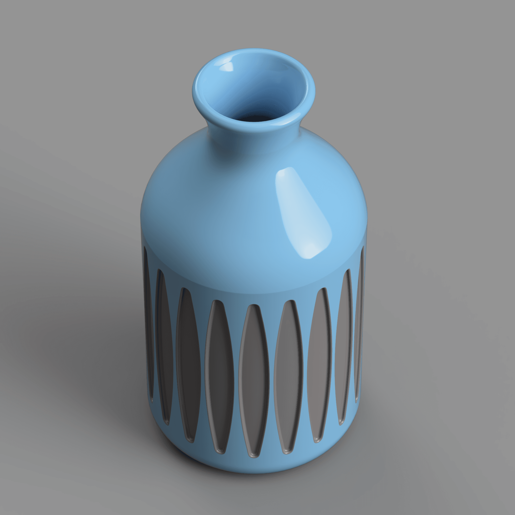 Faceted Bottle Vase 3d model