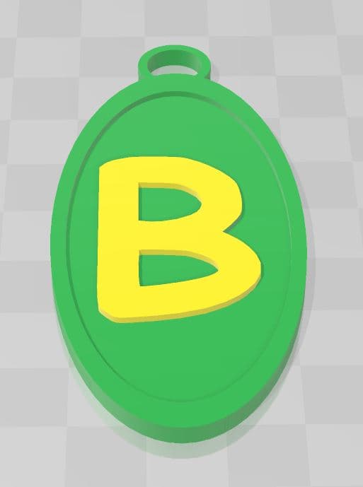 B KEYCHAIN.stl 3d model