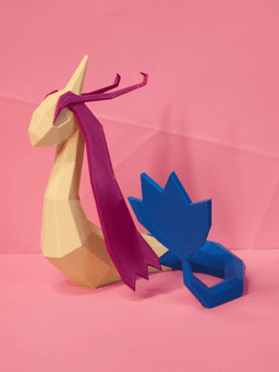 Milotic Low Poly Pokemon 3d model