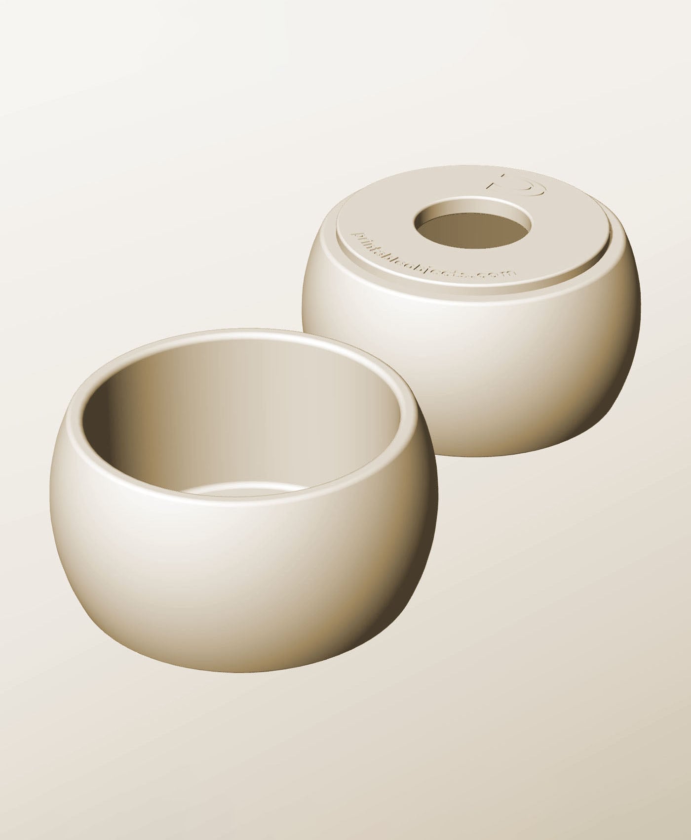 CR96-60-P Modular Stacking pierced container for home decor 3d model