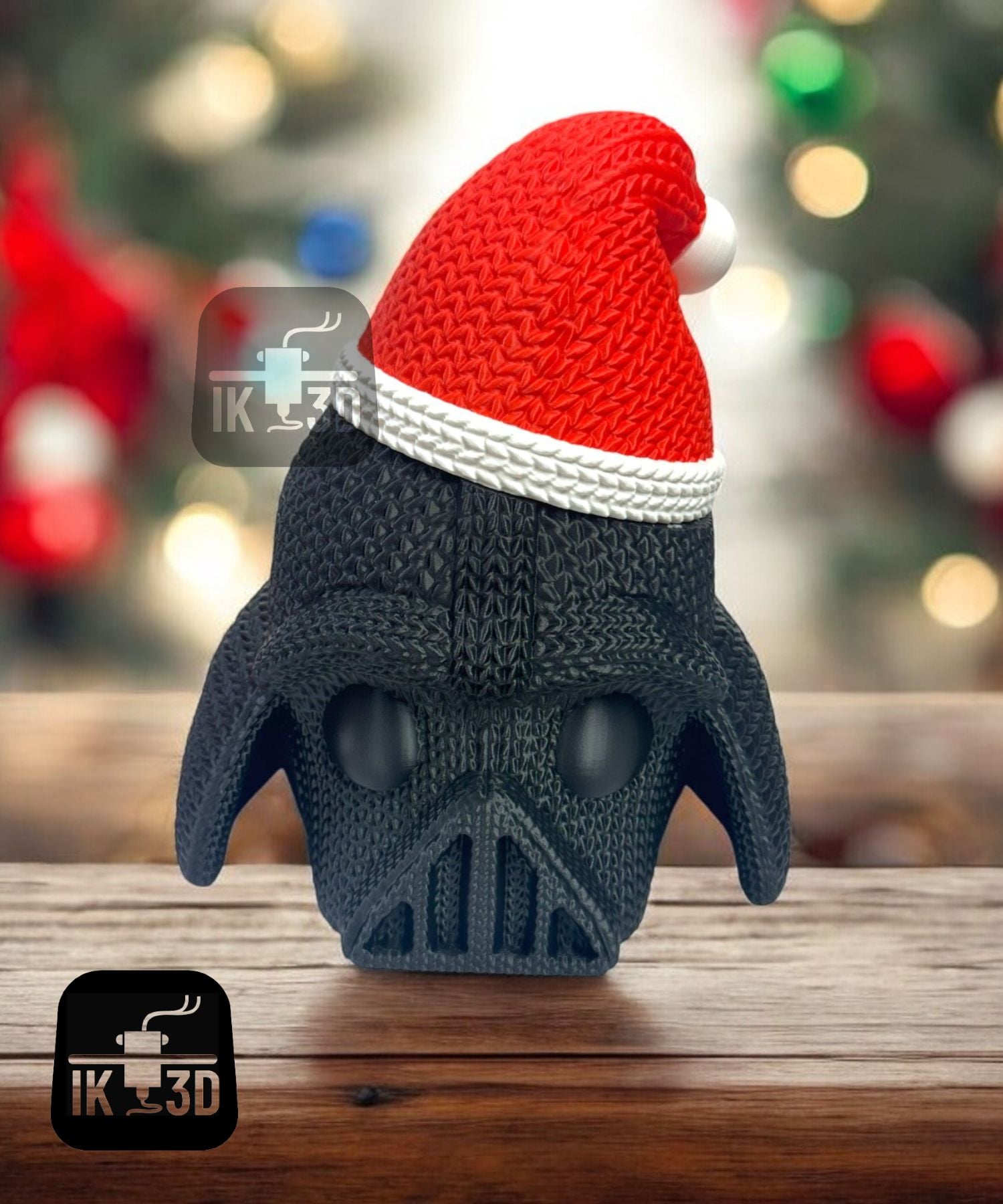 Knitted Darth Vader Santa Hat 3d model