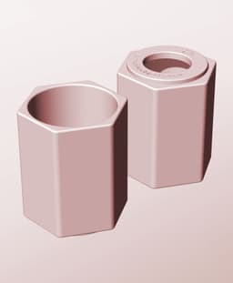 CH68-95-P Modular Stacking pierced container for home decor 3d model