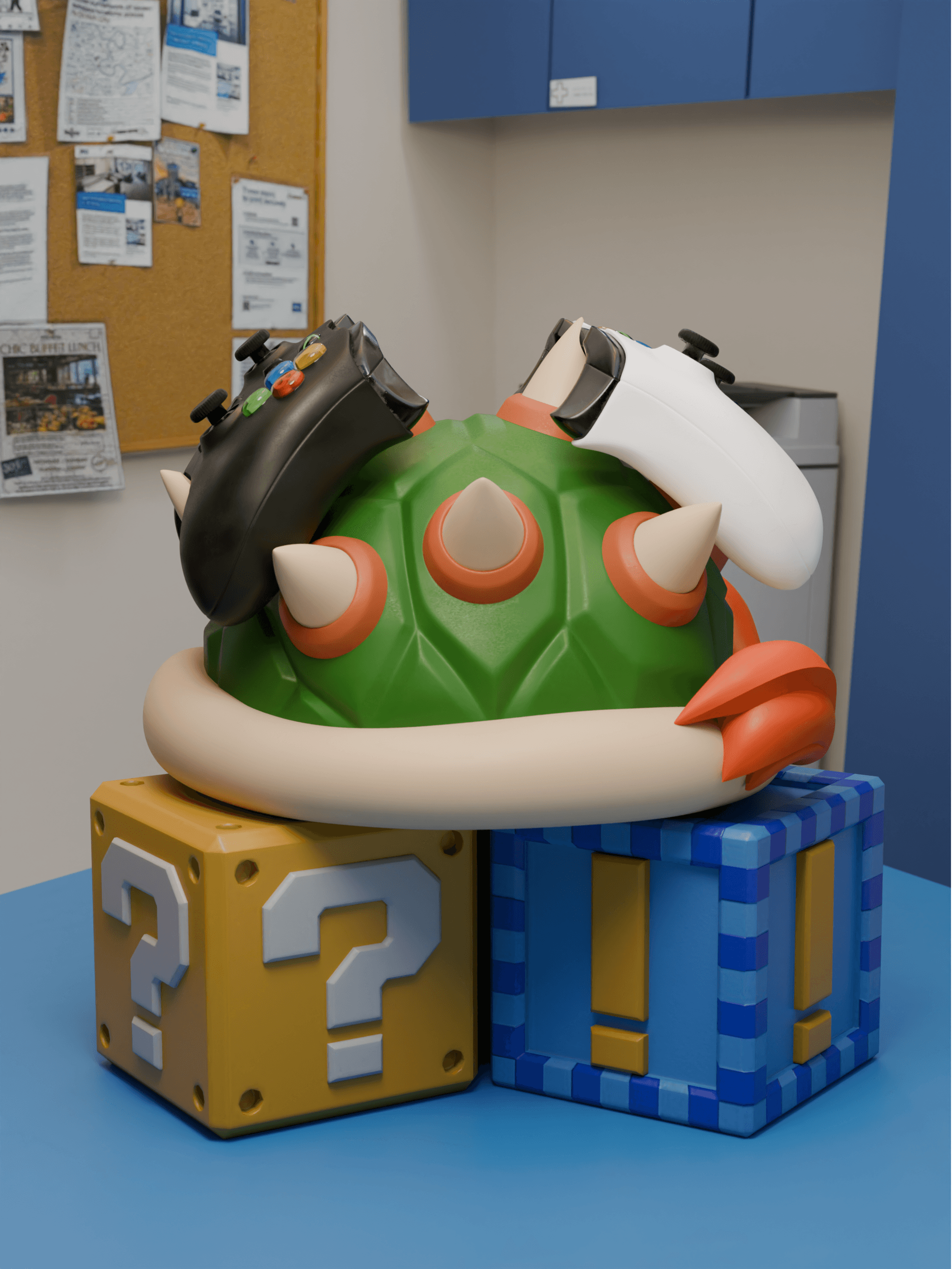 Bowser Controller Stand 3d model