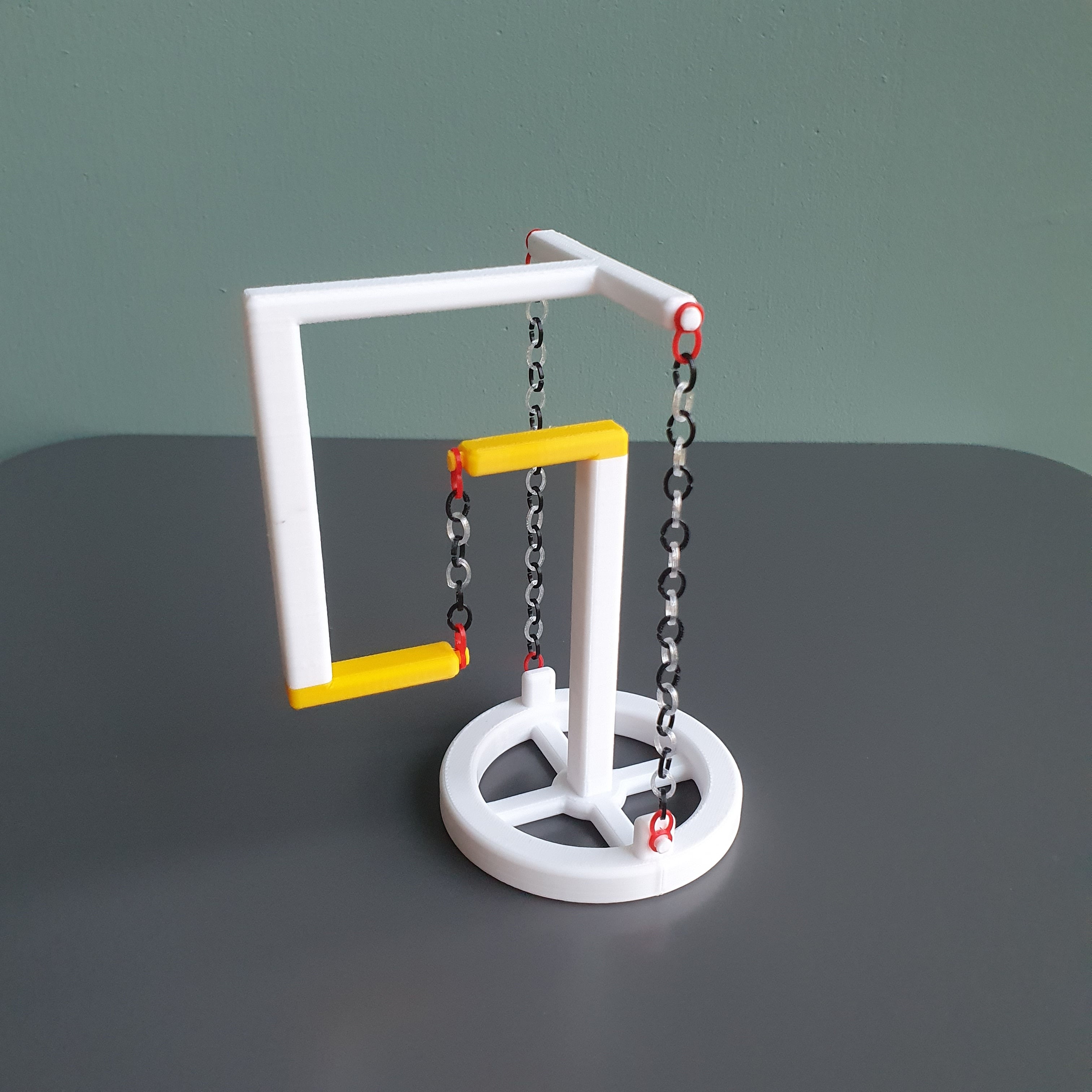 Tensegrity Structure with 3 Chains 3d model