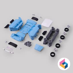 Foldable Morris Mini Cooper MK I 3d model