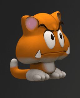 Kitty Cat Goomba 3d model