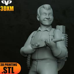 Ghostbuster Ray Stantz STL for 3D Printing ChibiSTL 3DXM 3d model