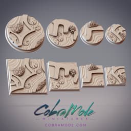 Waterway Base Pack (8pcs) - Round and Square Versions 3d model