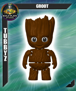 MARVEL Groot Multicolor Flexi Print-In-Place 3d model
