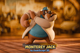 Rescue Rangers Monterey Jack Cartoon Figurine 3d model