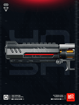 Deadpool Rivals Gun 3D Printer STL file 3d model