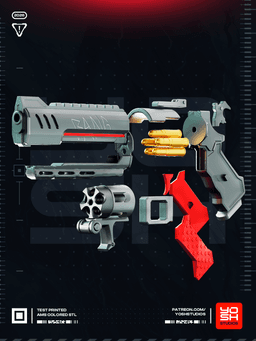 Deadpool Rivals Gun 3D Printer STL file 3d model
