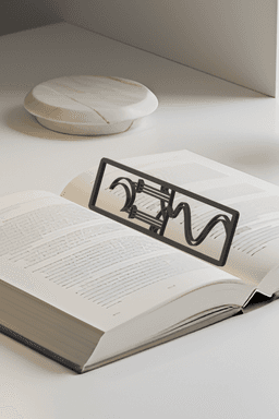 Moon Bookmark, Gift Idea 3d model