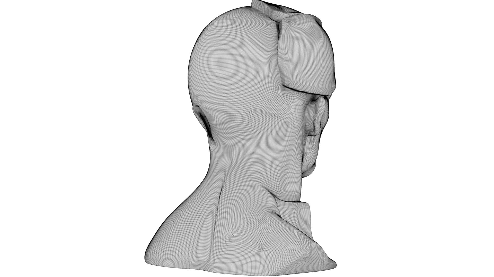 Kintsugi Portrait 3d model