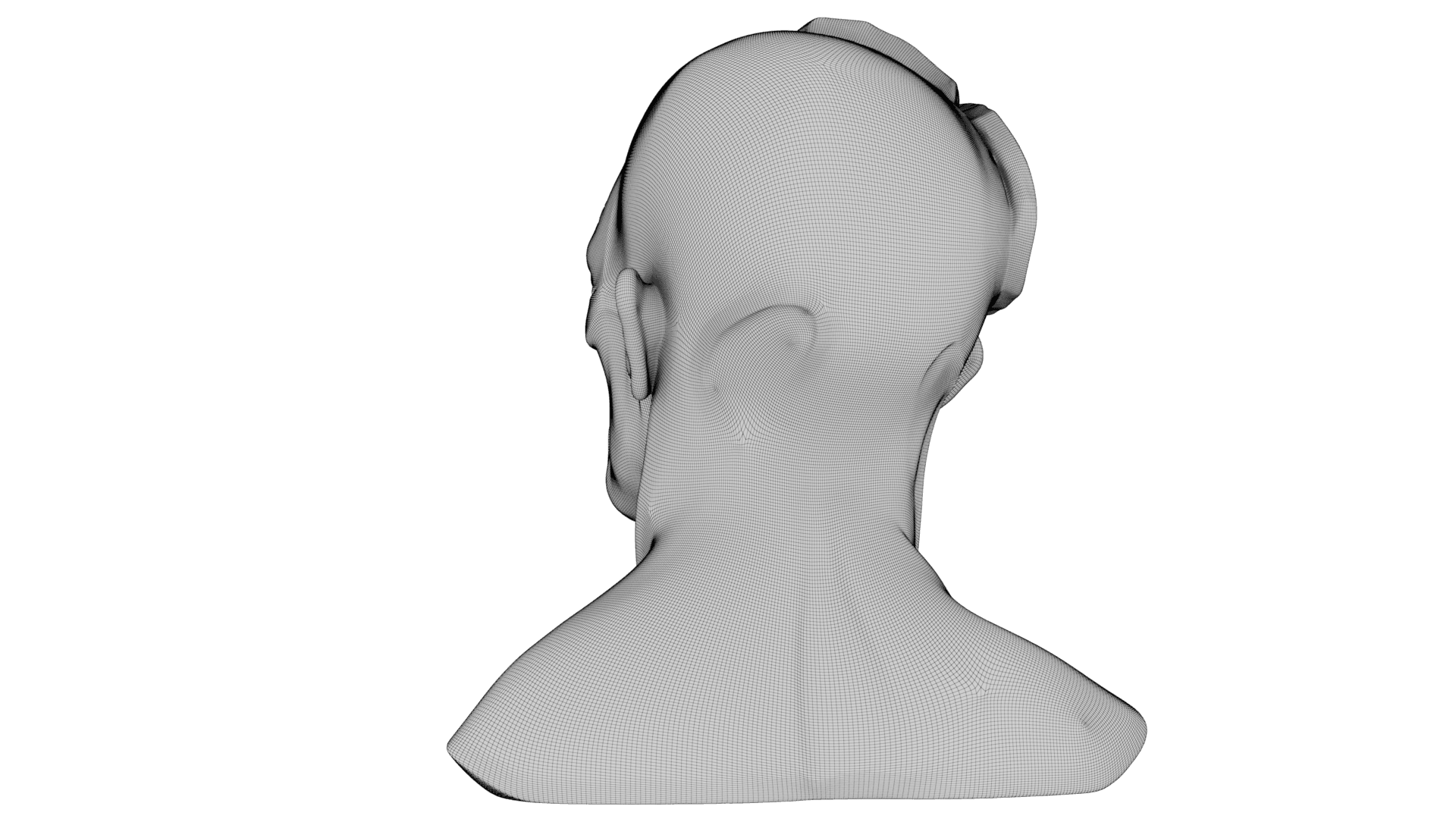 Kintsugi Portrait 3d model