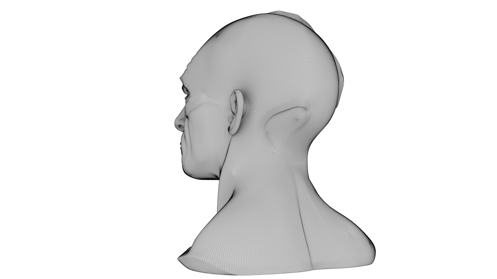 Kintsugi Portrait 3d model