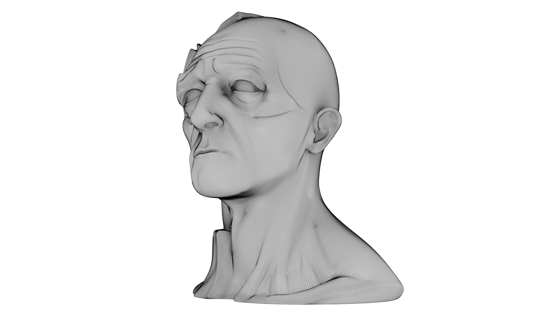 Kintsugi Portrait 3d model