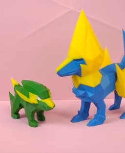 Electrike Low Poly Pokemon 3d model