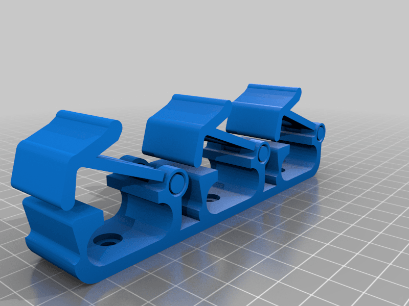 Cable organizer for more cablegroups 3d model
