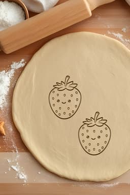Strawberry Cookie Cutter, Biscuit Cutter 3d model