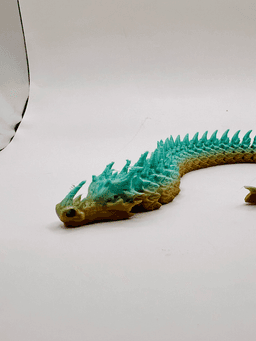 Sharphorn Articulated Flexi Keychain Dragon 3d model