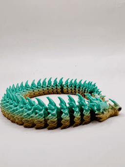 Sharphorn Articulated Flexi Keychain Dragon 3d model