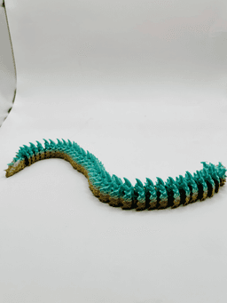 Sharphorn Articulated Flexi Keychain Dragon 3d model