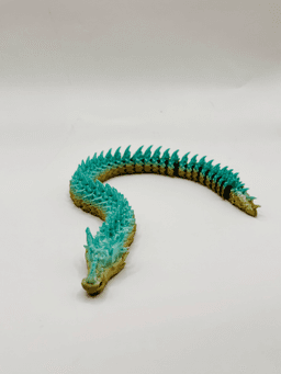 Sharphorn Articulated Flexi Keychain Dragon 3d model
