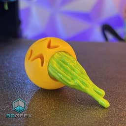 Puke Emoji - Keychains & Magnets 3d model