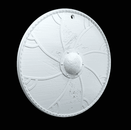 Viking shield keychain 3d model