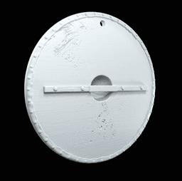 Viking shield keychain 3d model