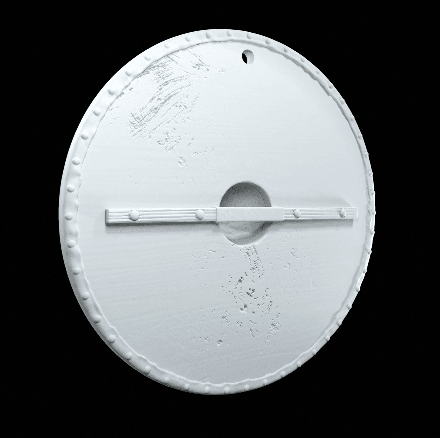 Viking shield keychain 3d model