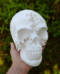 Gear Skull Fidget Toy Kinetic Art 3d model