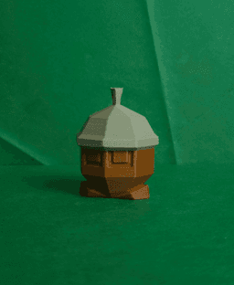 Seedot Low Poly Pokemon 3d model