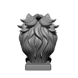 Mystical Wolf Minimalist Bust 3d model