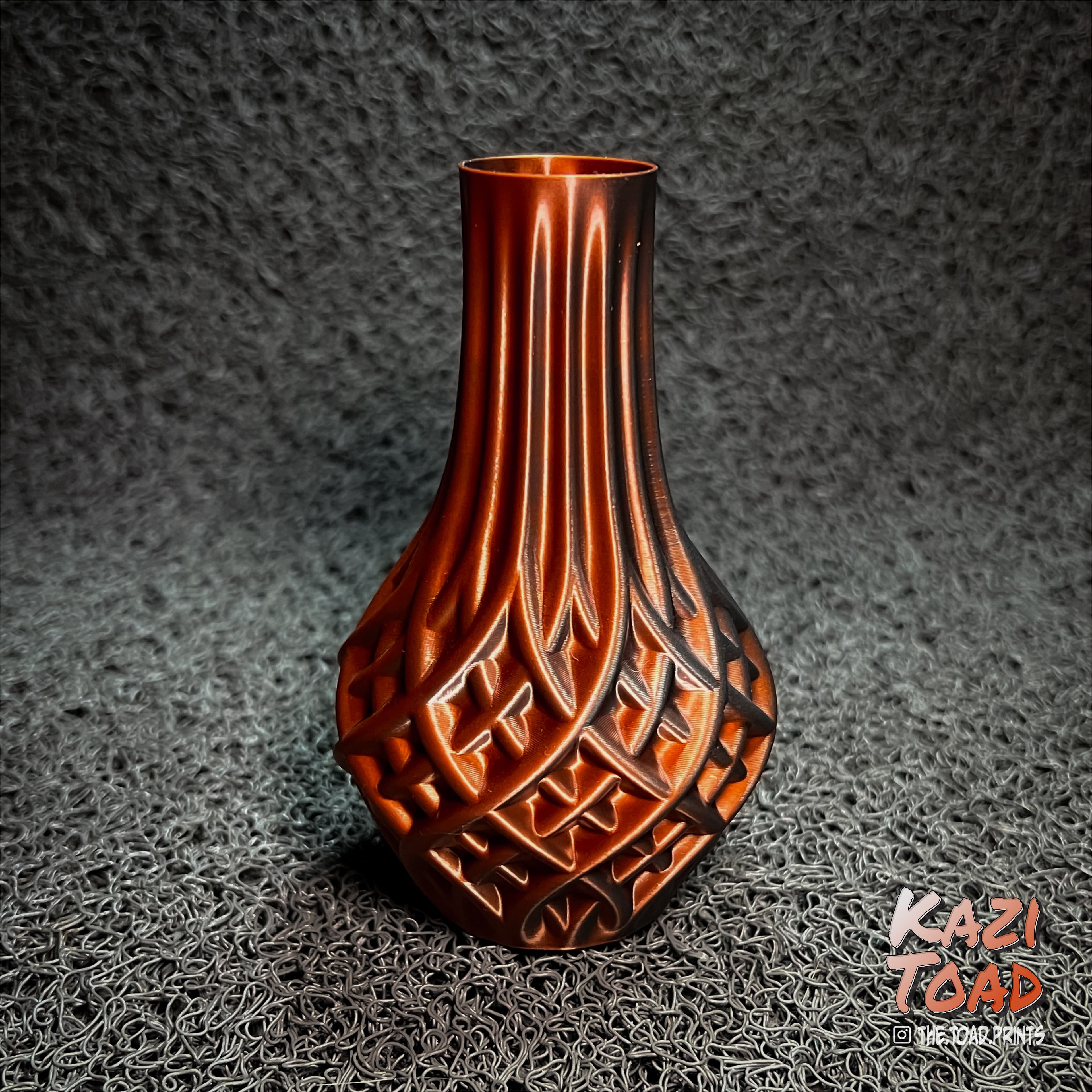 Twisted cross Vase (Vase No. 7) 3d model