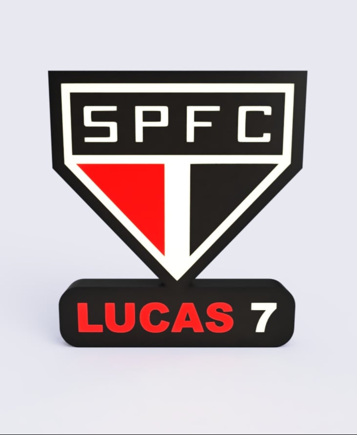 São Paulo F.C. Sign - LED Strip Compatible 3d model