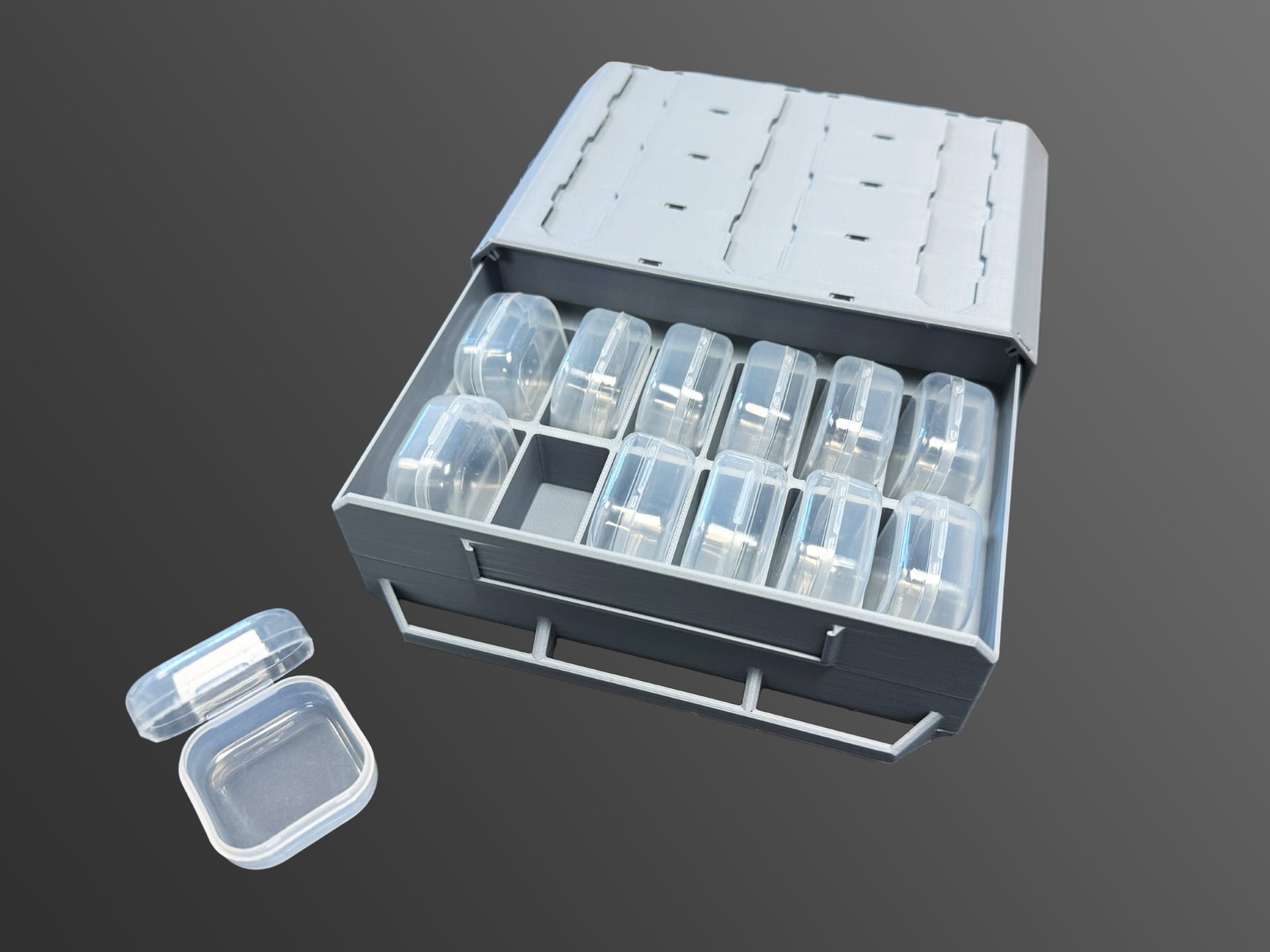 Multibin Drawer for 12 boxes 35_35_20mm 3d model