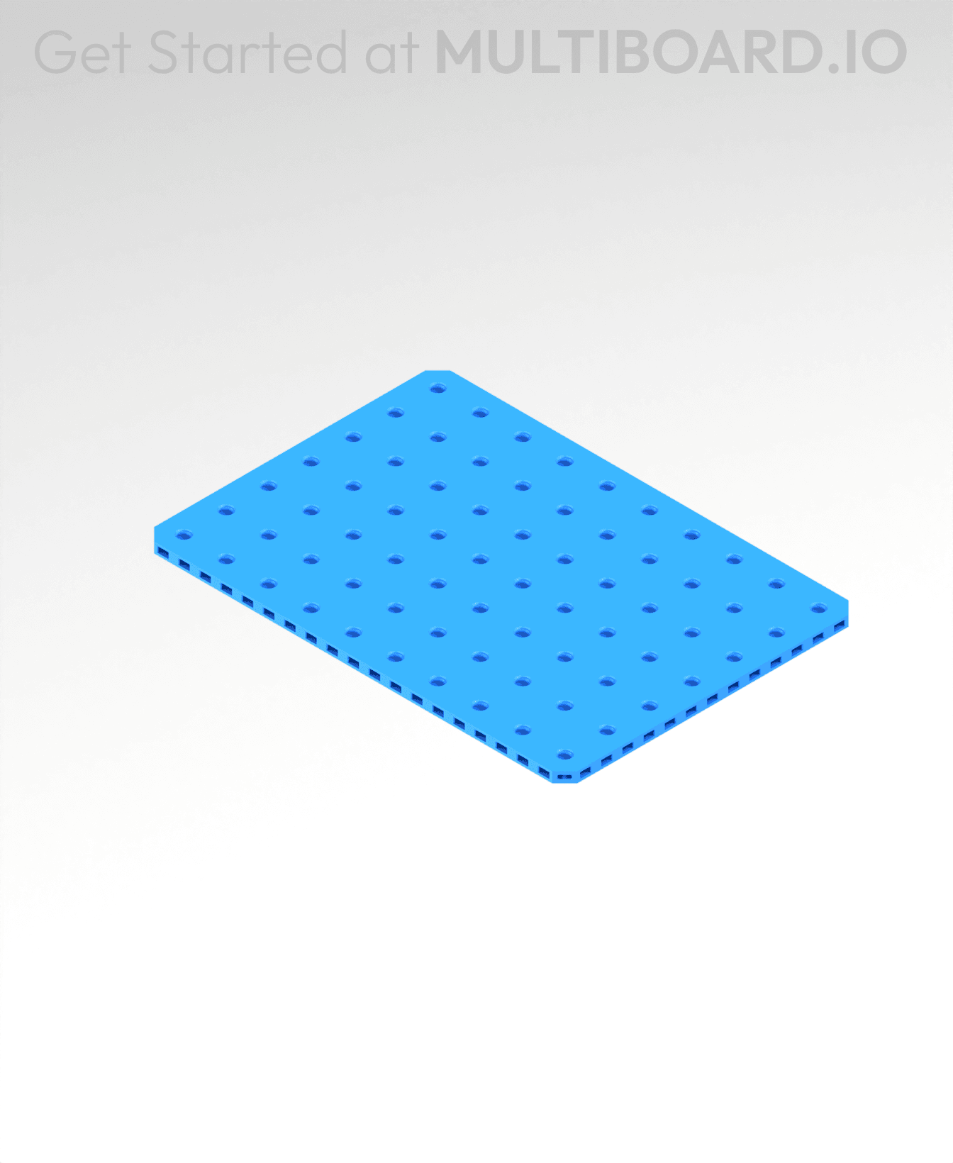 7x10 MU - Small Thread Offset MU - MultiBoard Plate 3d model