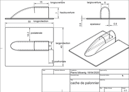 Cache de palonnier (parametric fusion 360) 3d model
