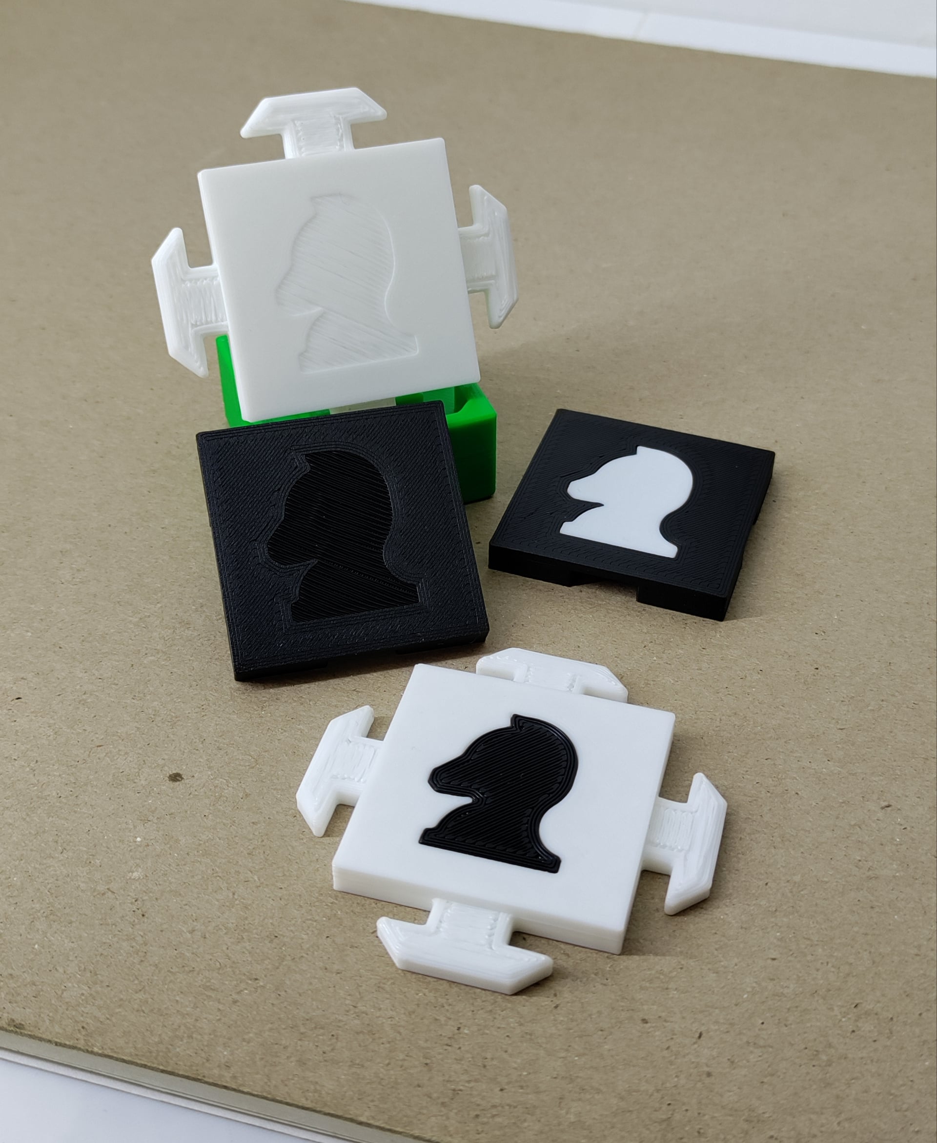 Modular chessboard - Deluxe 3d model