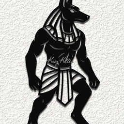 anubis mythical god WALL ART HOME DECOR 3d model