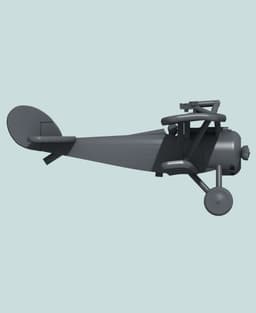 1:144 Nieuport 27 (Vickers+Lewis) 3d model