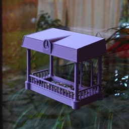 Window bird feeder 3d model