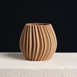 Round Planter Abstract | Vase Mode | Shelled | Slimprint 3d model